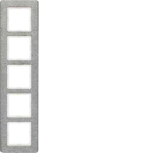 Berker 10156083 Rahmen 5fach senkrecht, Q.7, Edelstahl gebürstet Mesch Shop Berker 10156083 Rahmen 5fach senkrecht, Q.7, Edelstahl gebürstet Mesch Shop